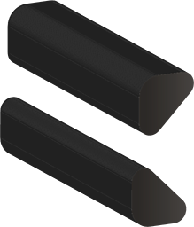 black rubber left
